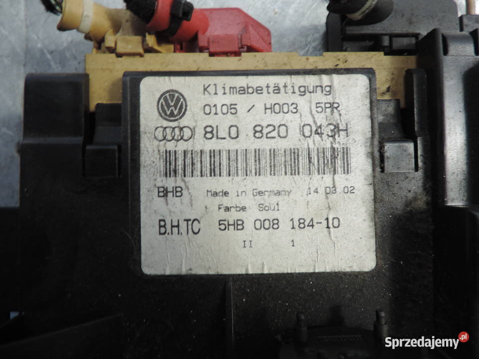 PANEL NAWIEWU KLIMATYZACJI A3 8L 8D0862257C Nowy Sącz