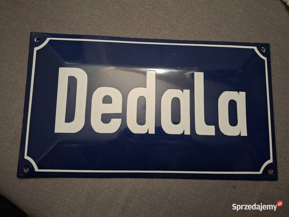 Tablica ulicy Dedala Bydgoszcz