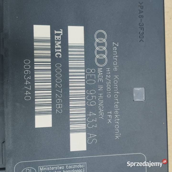 Moduł komfortu audi a4b6 8e0959433as Serpelice