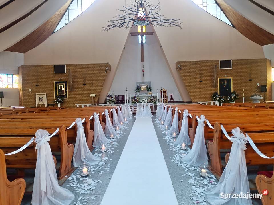 Dekoracje ślubne kościoła Trójmiasto Gdańsk