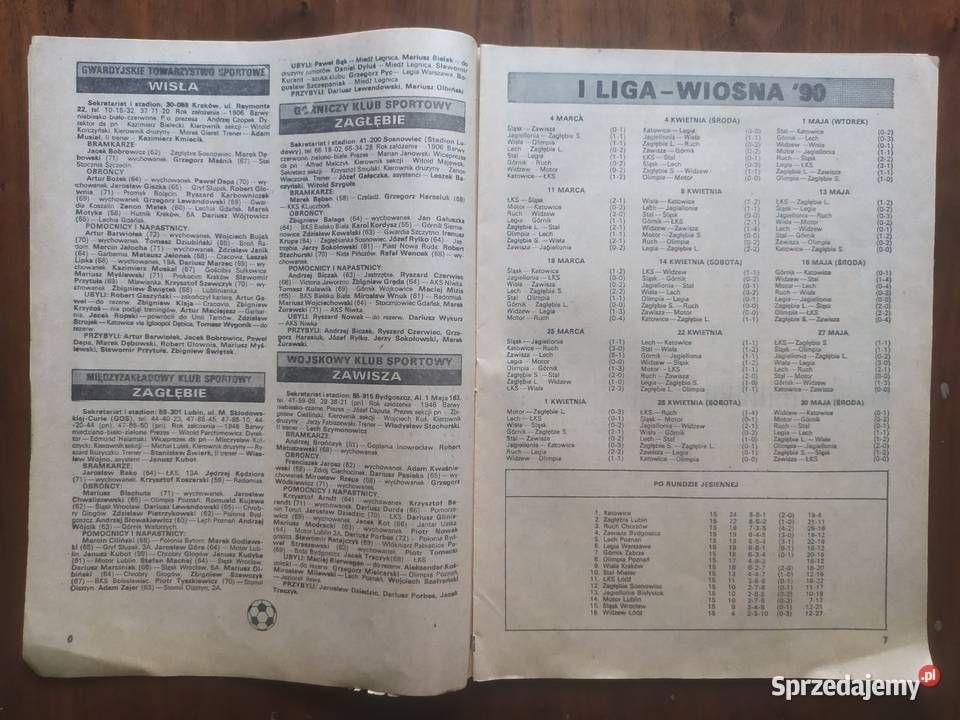 Skarb kibica TEMPO wiosna 1990 Łódź