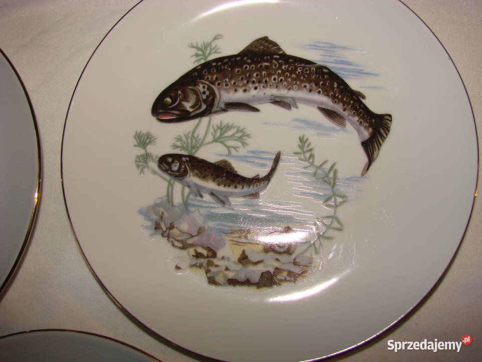 Kahla talerz ryby Pruszcz Gdański