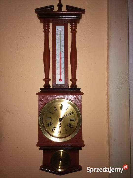 Zegar z termometrem i wilgotnomirzem ścienny Dom i Ogród Katowice