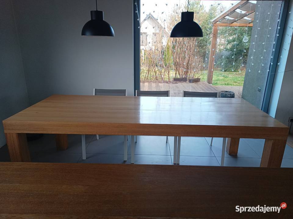 Stół dębowy 250x100 solidny 100cm Czeladź
