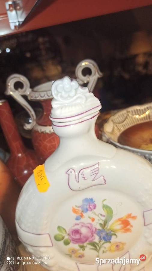 Porcelanowa karafka Sygnatura częściowo zatarta pomorskie Gdańsk