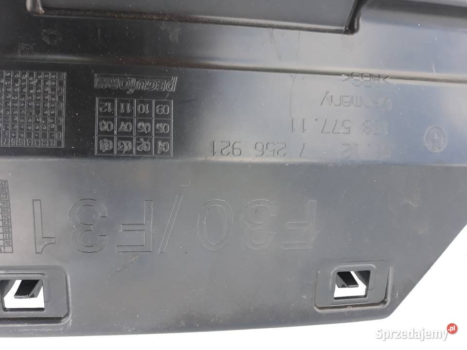 BMW 3 F30 ŚLIZG ZDERZAKA ŚRODKOWY TYŁ 7256921 wielkopolskie Międzychód
