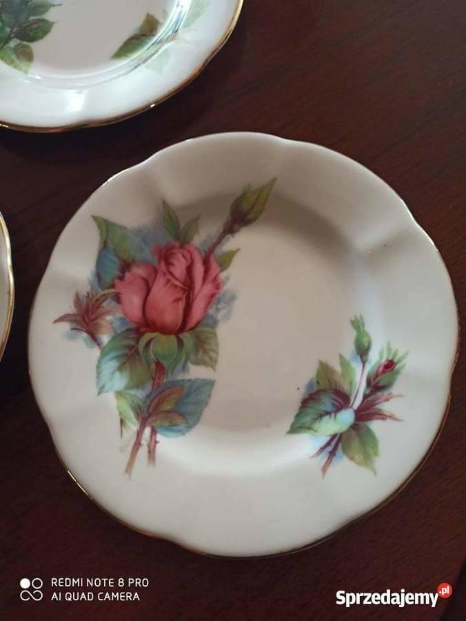 Talerzyk z różami Wheatcroft Roses Roslyn Gdańsk sprzedam