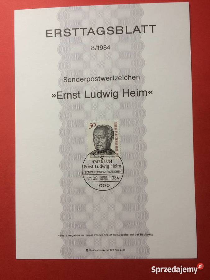 557 Niemiecki Specjalny Znaczek Pocztowy Filatelistyka Szczecin