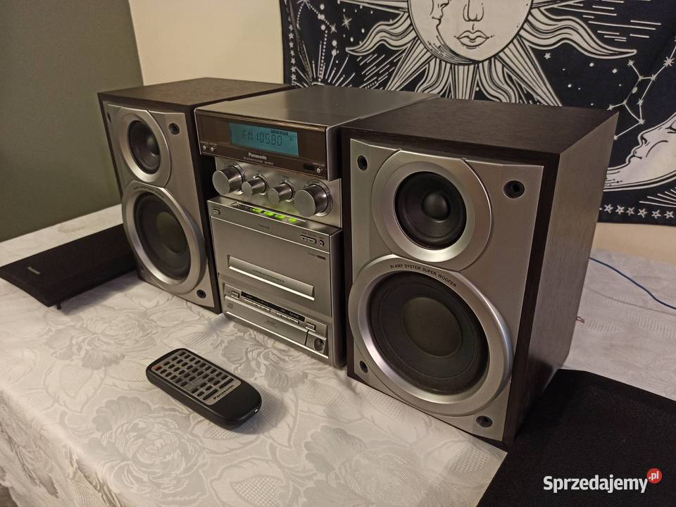 Wieża PANASONIC SAPM15 z kolumnami i pilotem dolnośląskie Kamienna Góra