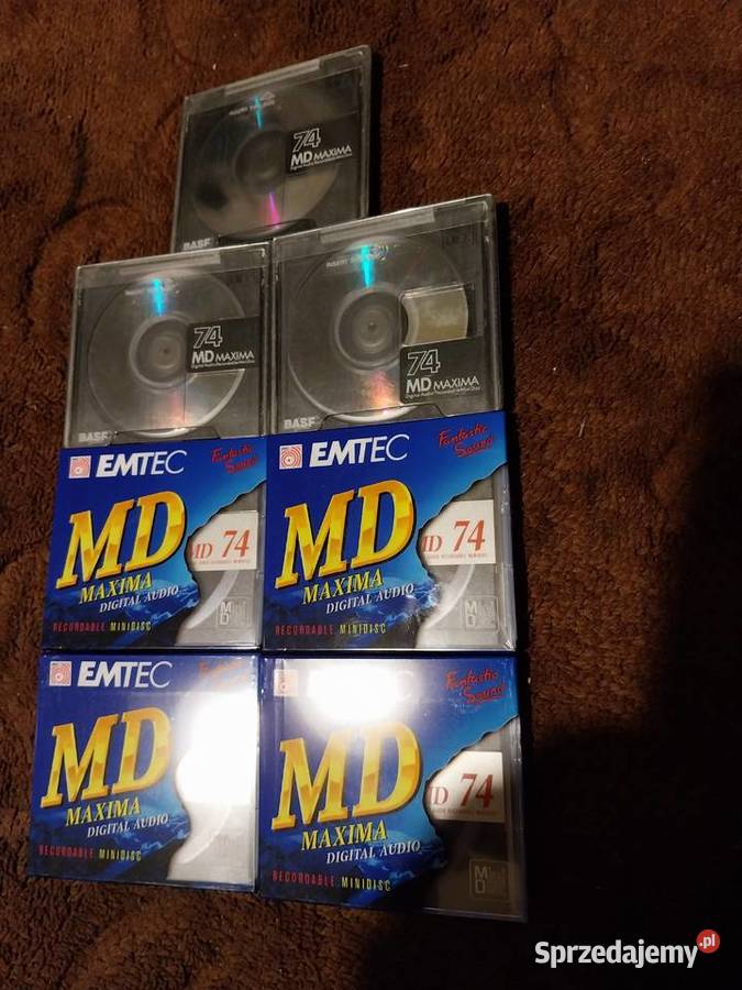 Dyskietki Mini Disc NoweUżywane Basf74 lubelskie Lubartów