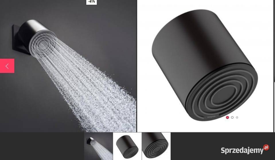 HANSGROHE Pulsify Głowica prysznicowa czarny mat Wolsztyn sprzedam