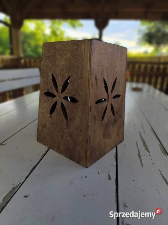 Abażur drewniany kinkiet Kraków