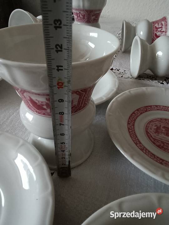 Porcelanowe sygnowane kufelki pucharki kubki Gorlice