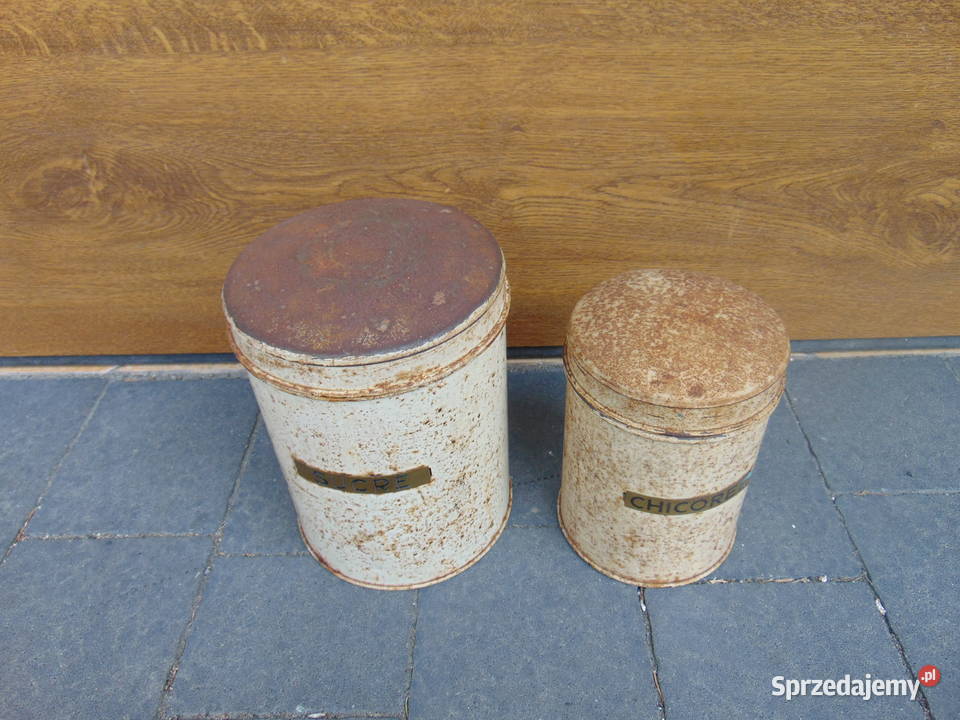 STARA PUSZKA METALOWA CUKIER CHICORE OPAKOWANIE Korfantów