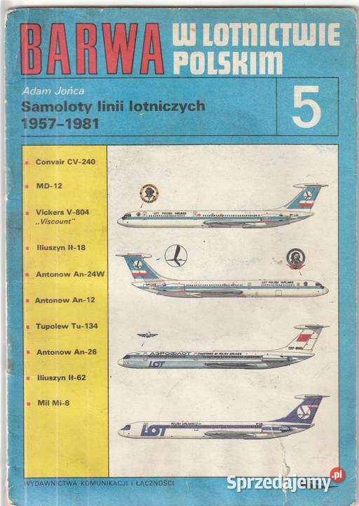 Barwa w lotnictwie polskim 5 1986 Komiksy Pruszków