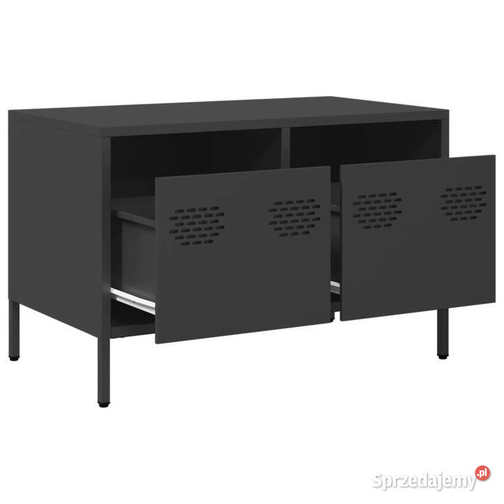Szafka RTV czarna 68x39x435 stal walcowana na