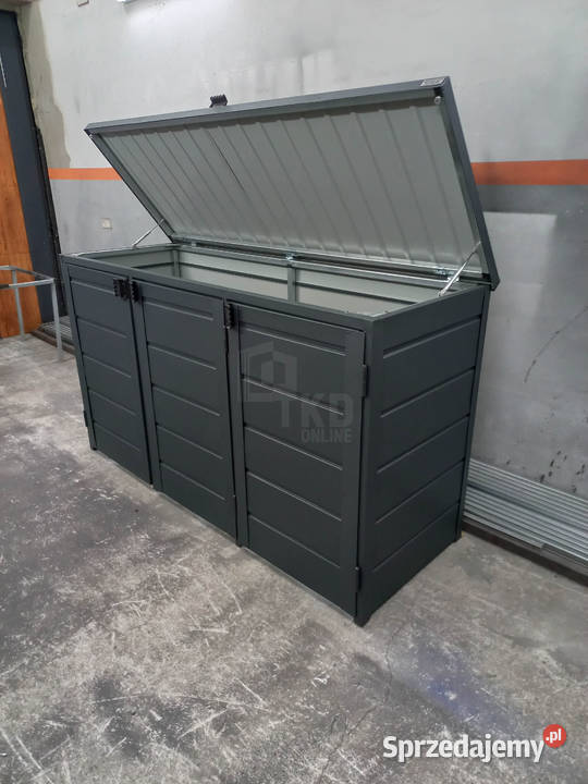 Zabudowa koszy na śmieci wiata obudowa Elbląg