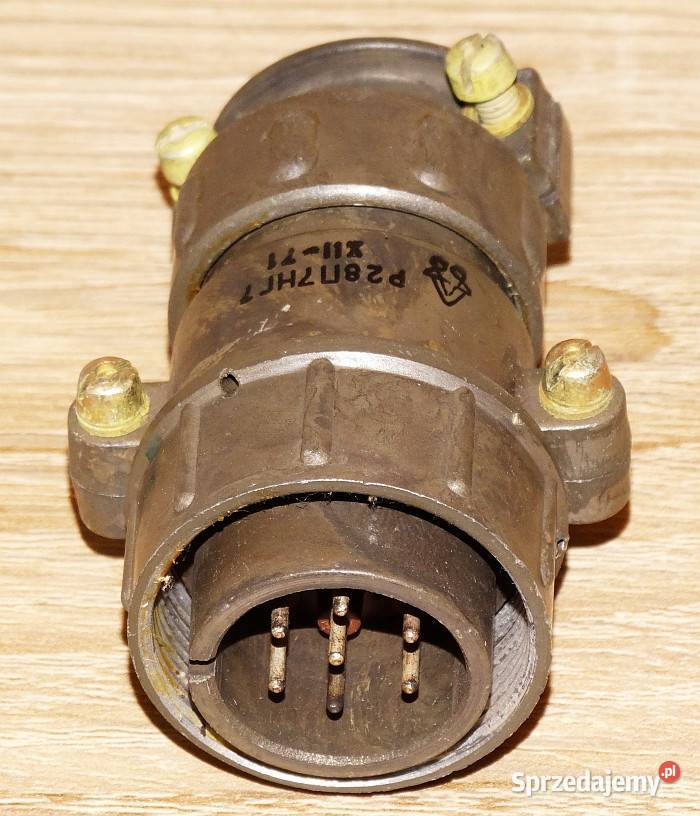 Złącze wtyk męski przemysłowy wojskowy 7 pinów Gliwice