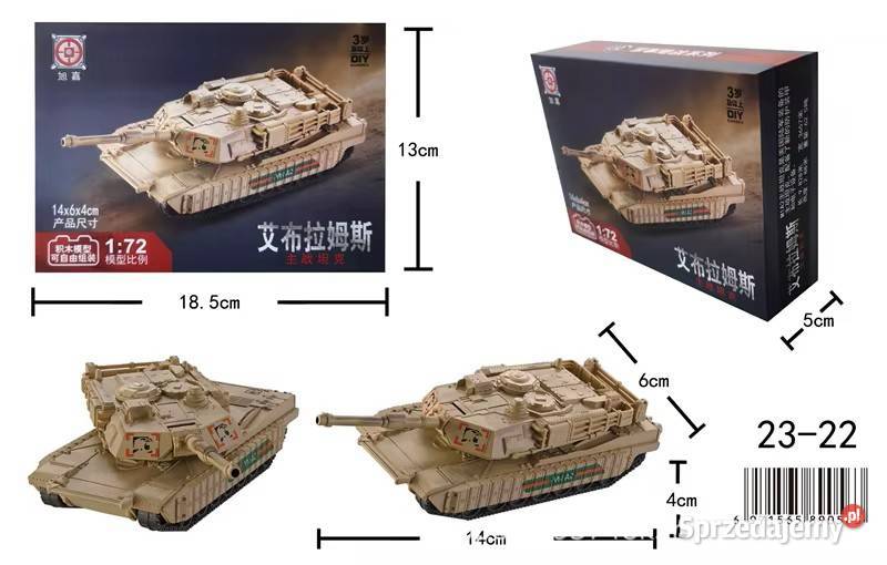 Model czołgu do złożenia M1A2 Milanówek
