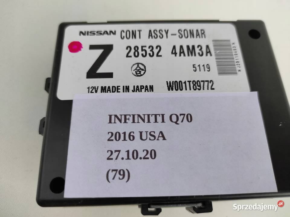 MODUŁ SONAR PDC PARKTRONIK INFINITI Q70 M35 M37 osobowe Układ elektryczny