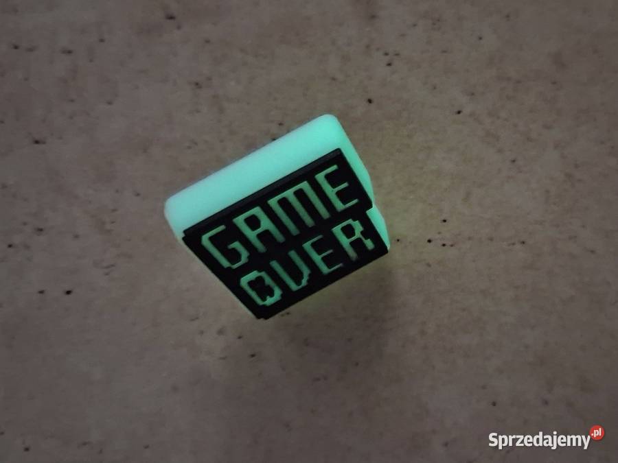 Game Over X Jibbitz fosforyzująca przypinka Warszawa