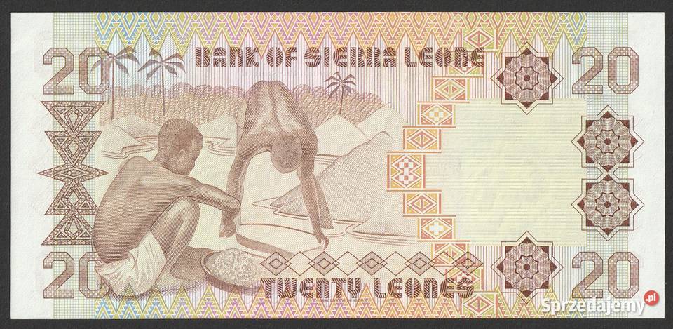 SIERRA LEONE 20 LEONE 1984 UNC Łódź