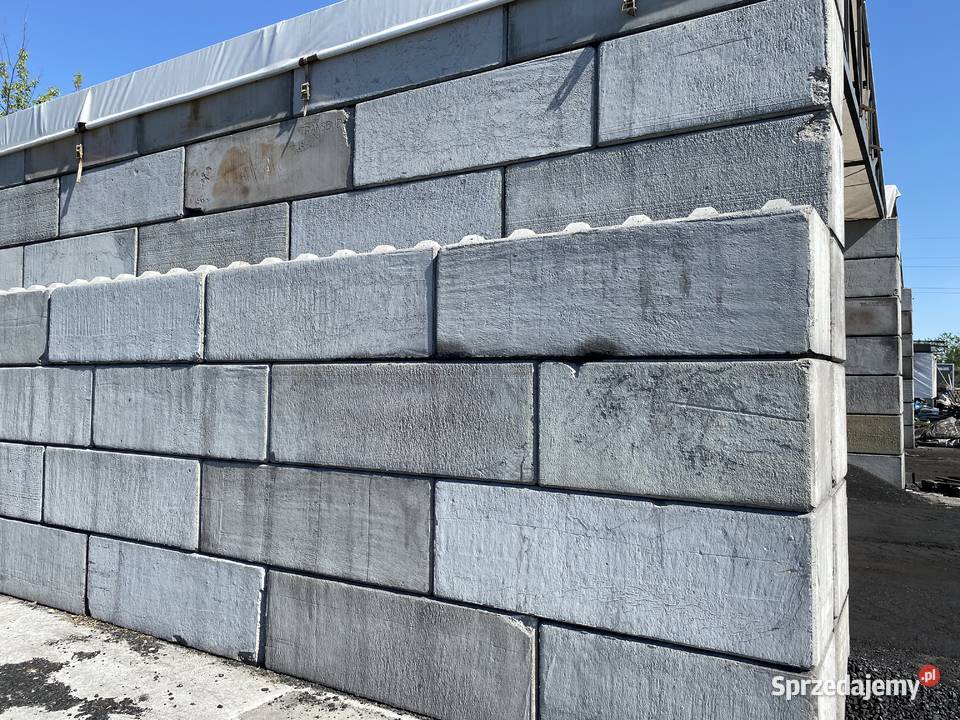 Hala z betonowych klocków lego Materiały budowlane