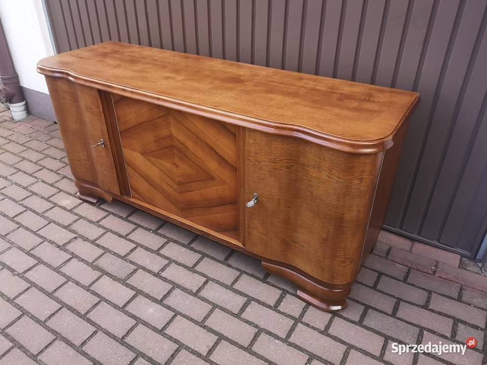 Komoda Niska RTV OrzechDąb Solidna Stara Antyk Swarzędz