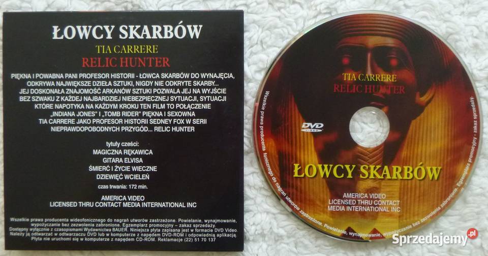 DVD Łowcy skarbów 4 odcinki serialu mazowieckie Warszawa