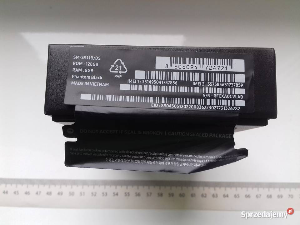 Pudełko Samsung Galaxy S23 SMG911BDS smartfon Bydgoszcz