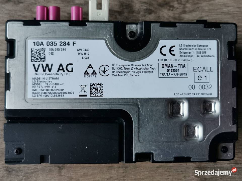 Jednostka sterująca usług online 10A035284F Świerzawa