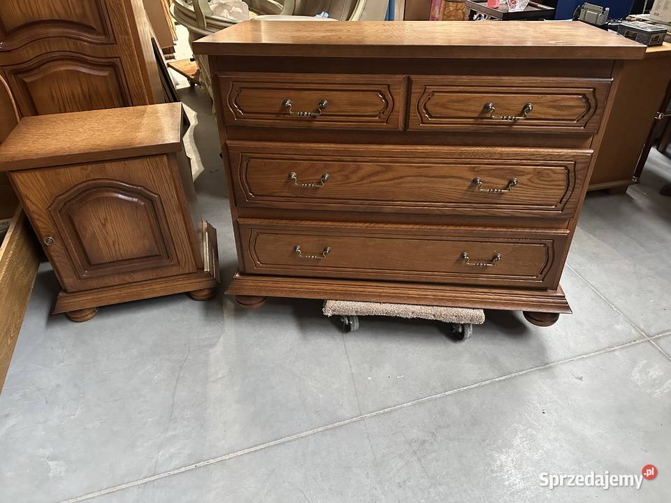 Dębowa sypialnia łóżko 160 szafki komoda szafa sprzedam