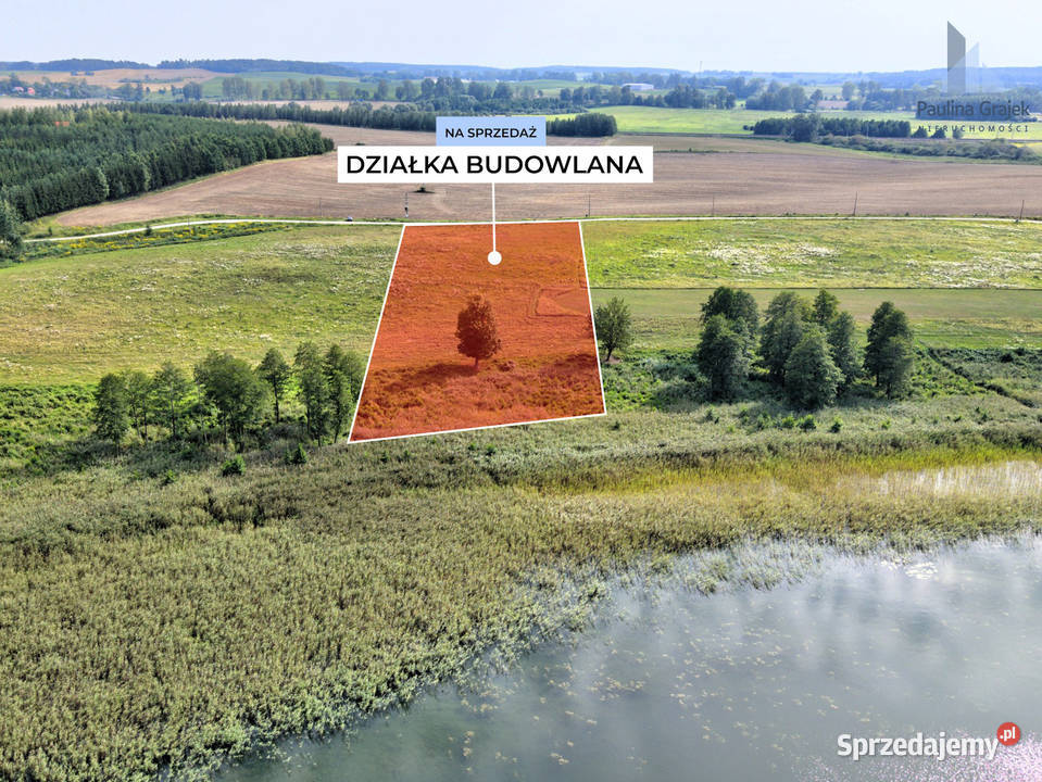 Działka 9000 m2 z linią brzegową jeziora ok 99zł/m2 Sterławki Małe