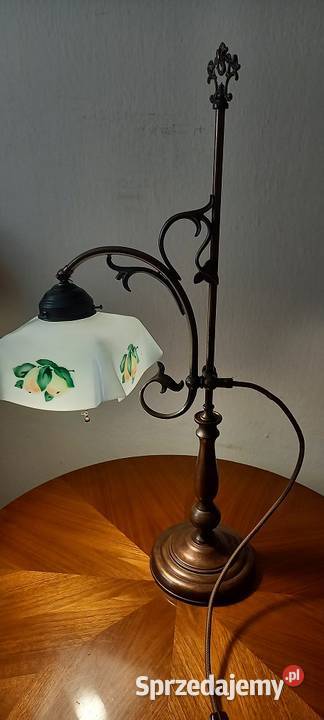 Mosiężna lampa z ruchomym ramieniem dostawa Antyki Skierniewice