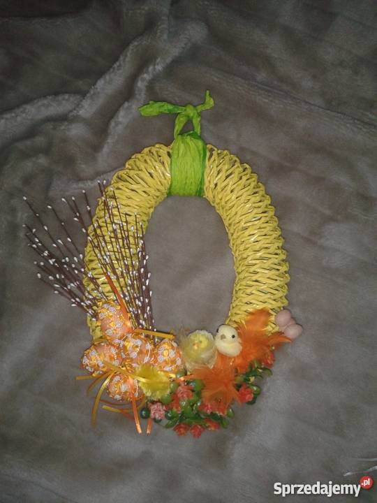 Wianek jajko z papierowej wikliny Ostrów Wielkopolski
