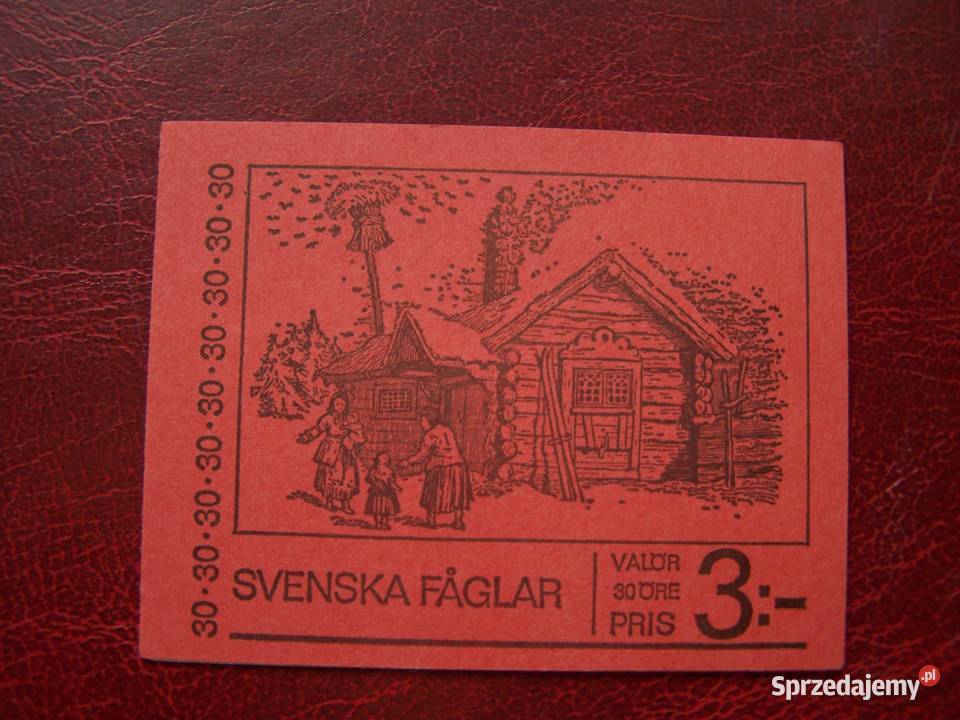 Szwecja 1970 MNH Karnet Fauna Ptaki Tychy