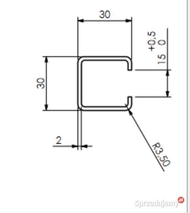 profil szyna montażowa 30x30x2 mm Kobyłka sprzedam