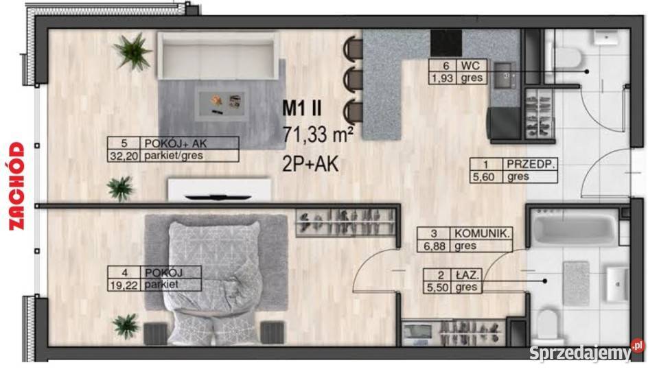Do sprzedaży mieszkanie Lublin 7021m2 2 pokoje Piętro 1