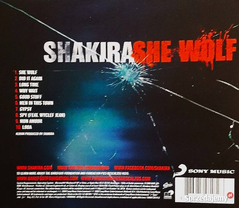CD Nowa Album CD SHAKIRA Album She Wolf CD pop