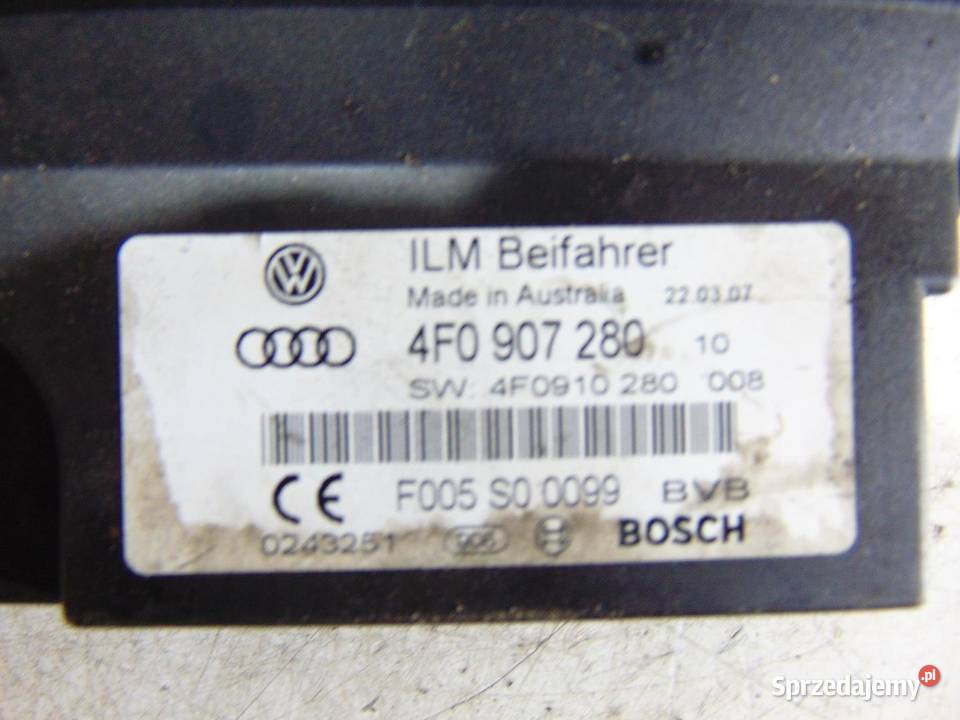 MODUŁ STEROWNIK ZASILANIA AUDI A6 C6 4F0907280
