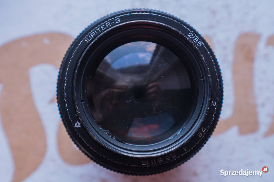 Jupiter 9 85mm f2 M42 ubytki na przedniej
