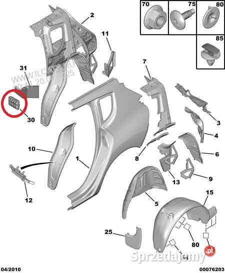 Kratka nawiewu Peugeot 3008 wentylacyjna Warszawa