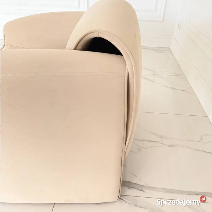 Designerski Nowoczesny Fotel SPIDER Jasny Beż Warszawa