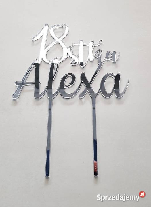 Topper na tort 18 urodziny