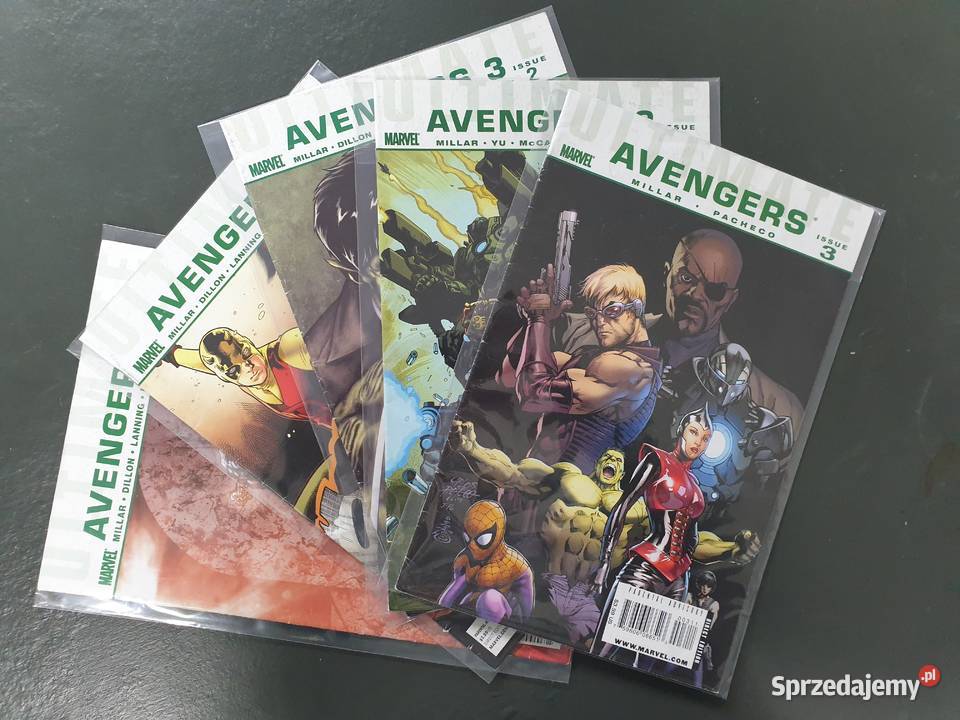 Ultimate Avengers 5 oryginalnych komiksów Marvel pomorskie Gdynia