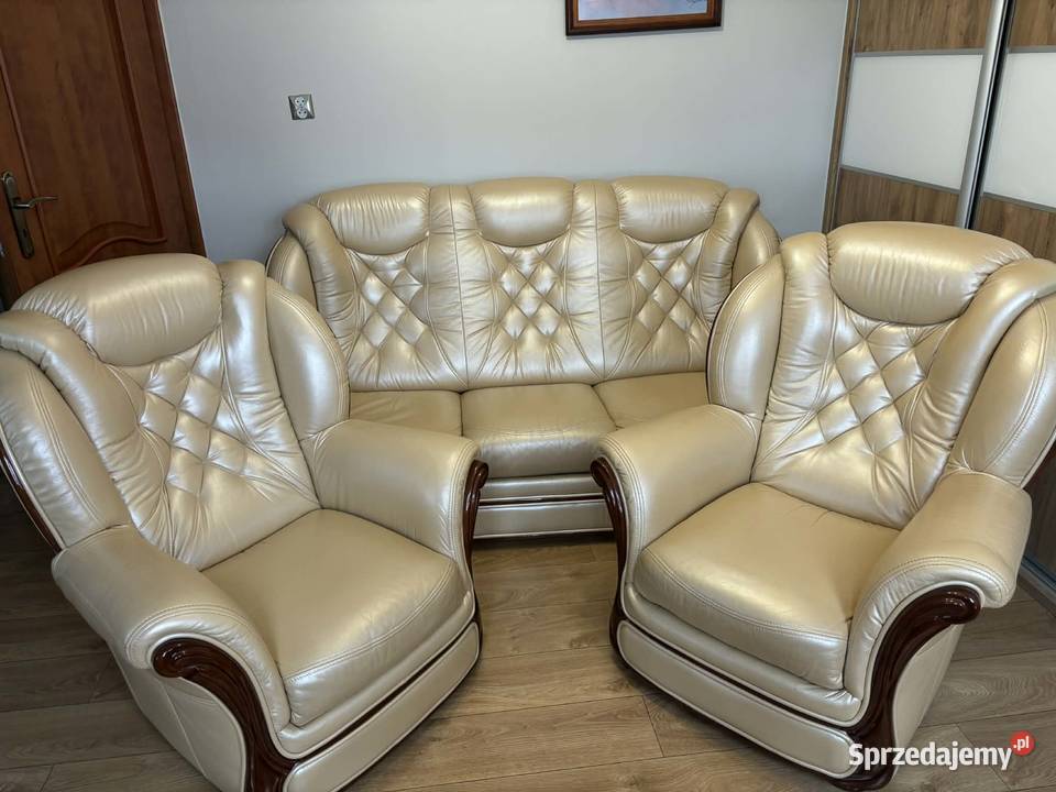 Komplet mebli skórzanych Rudziczka