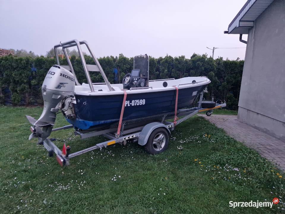 Lódź motorowa motorówka silnik Honda 50 Pozostałe Tarnowskie Góry