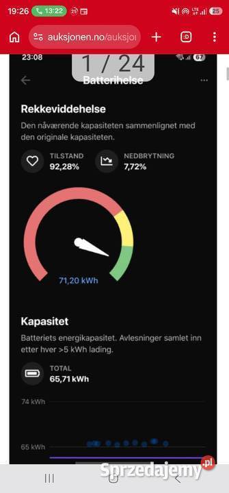 Tesla Model S 70D AWD 2016 Free Supercharging Przyborów