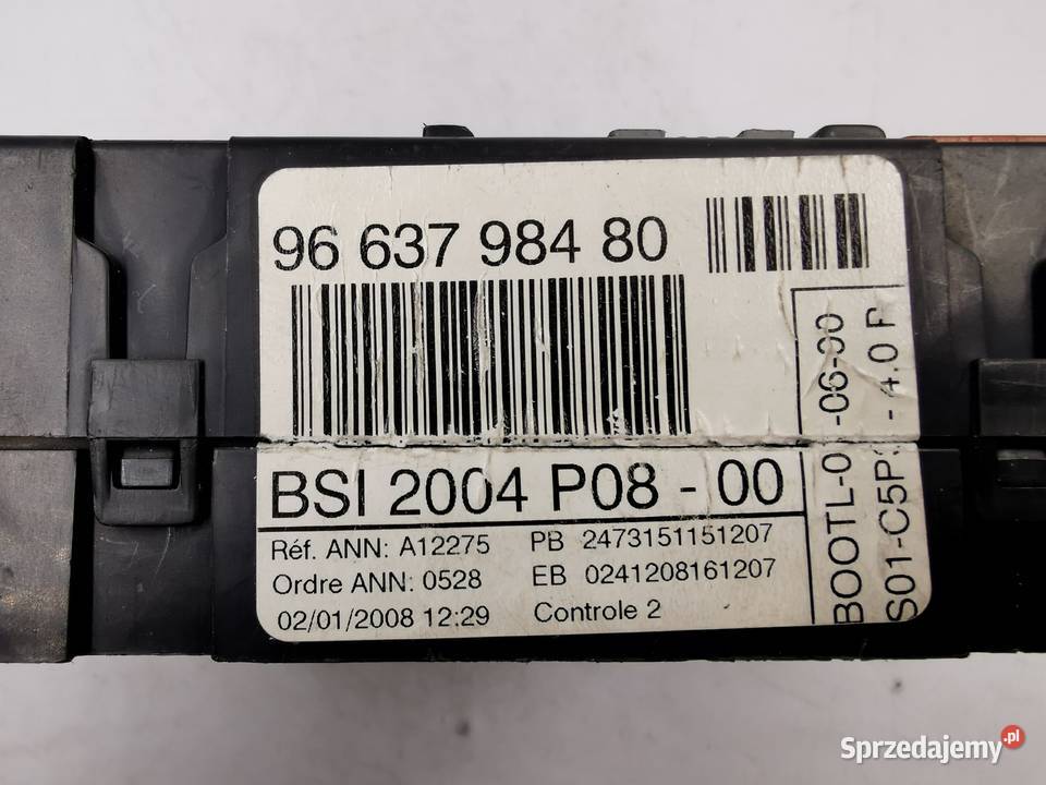 Sterownik Silnika Citroen C4 20 HDI SW9665145180 osobowe Wyszków sprzedam