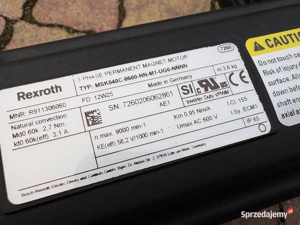 Rexroth R055711598 CKK 15110 R911306060 MSK040C Warszawa